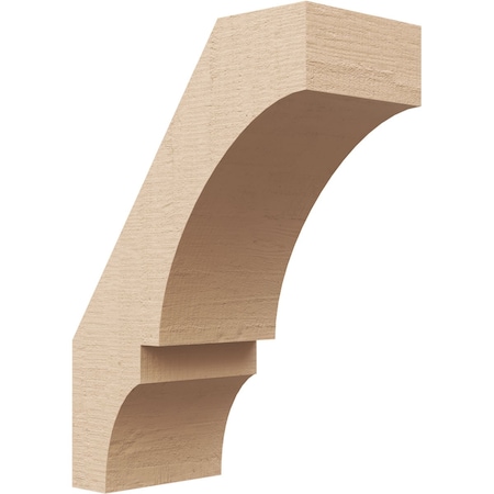 Ekena Millwork 5-inch W x 10-inch D x 14-inch H Balboa Rough Cedar Woodgrain TimberThane Knee Brace, Primed BRCUR05X10X14BOARCPR